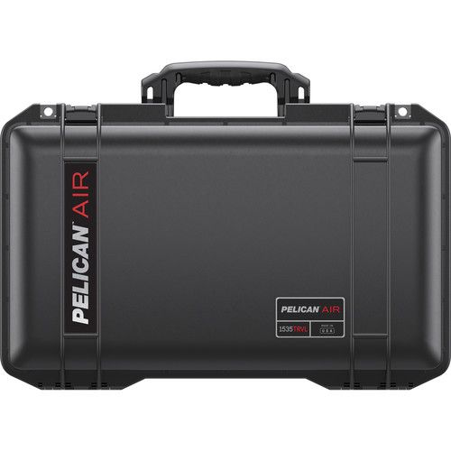  Pelican 1535TRVL Wheeled Carry-On Air Case with Lid Organizer and Packing Cubes (Charcoal)