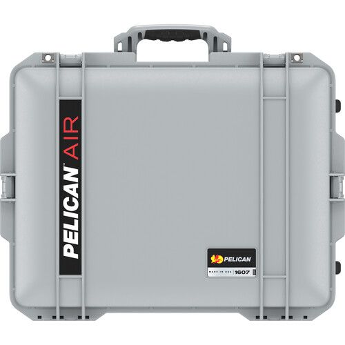  Pelican 1607AirNF Wheeled Hard Case with Liner, No Insert (Silver)