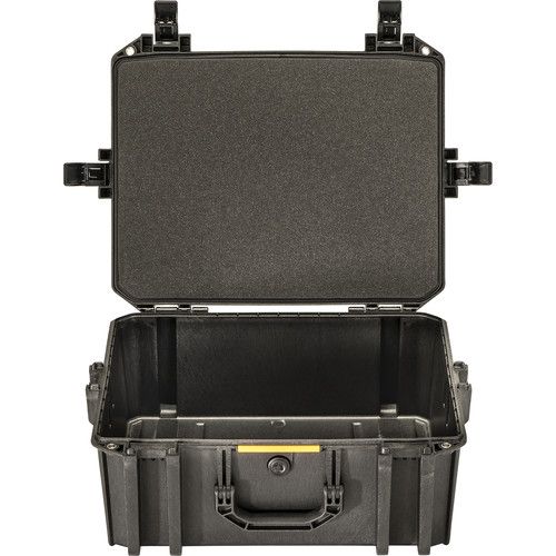  Pelican Vault V550 Case with Lid Foam and Dividers (Black, 37L)