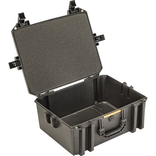  Pelican Vault V550 Case with Lid Foam and Dividers (Black, 37L)