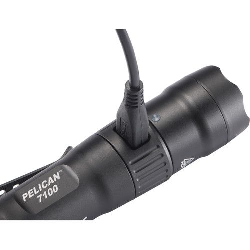  Pelican 7100 Rechargeable Tactical Flashlight (Black)