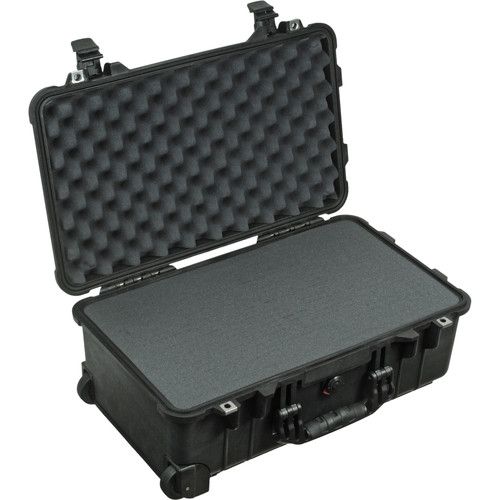  Pelican 1510 Carry-On Case with Foam Set and Accessory Kit (Black)