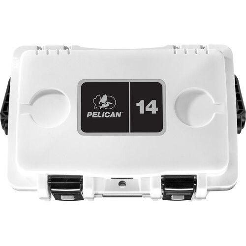  Pelican 14QT Personal Cooler (White/Gray, 13.25L)