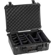 Pelican 1524 Waterproof 1520 Case with Padded Dividers (Black)