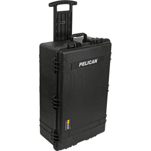  Pelican 1654 Waterproof 1650 Case with Yellow and Black Divider Set (Black)