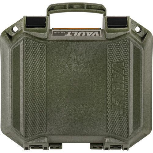  Pelican Vault V100 Case with Foam Insert (Green, 6.5L)