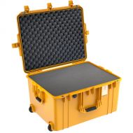 Pelican 1637AirWF Wheeled Hard Case with Foam Insert (Yellow)