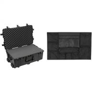 Pelican 1650 Case with Foam Set and 1659 Photo Lid Organizer Kit (Black)