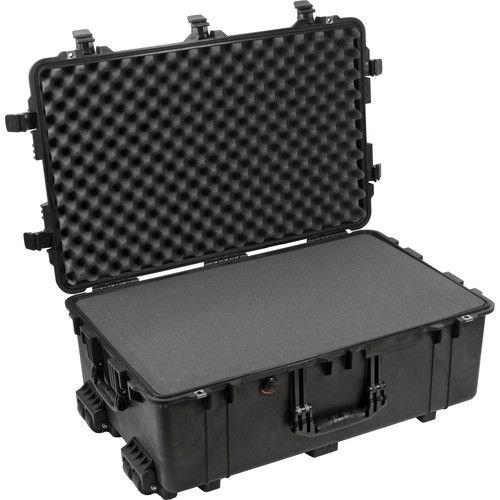  Pelican 1650 Case with Foam Set and 1659 Photo Lid Organizer Kit (Black)