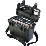 Pelican 1430 Top Loader Case v2 with Office Divider Insert (Black)