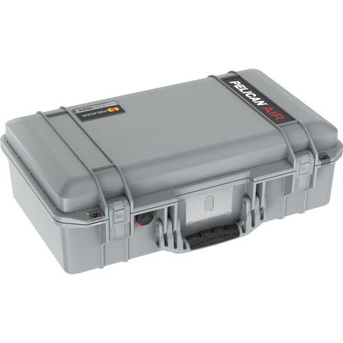  Pelican 1525AirNF Hard Carry Case with Liner, No Insert (Silver)