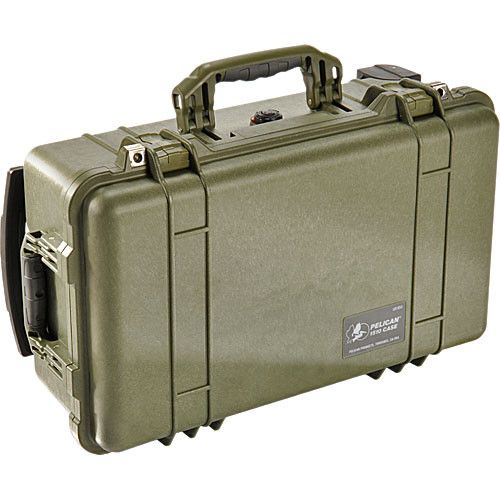  Pelican 1510 Carry-On Case with Foam Set (Olive Drab)