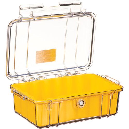  Pelican 1050 Clear Micro Case (Yellow)