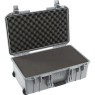 Pelican 1535AirWF Wheeled Carry-On Hard Case with Foam Insert (Silver)