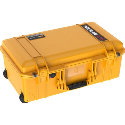  Pelican 1535AirWF Wheeled Carry-On Hard Case with Foam Insert (Yellow)