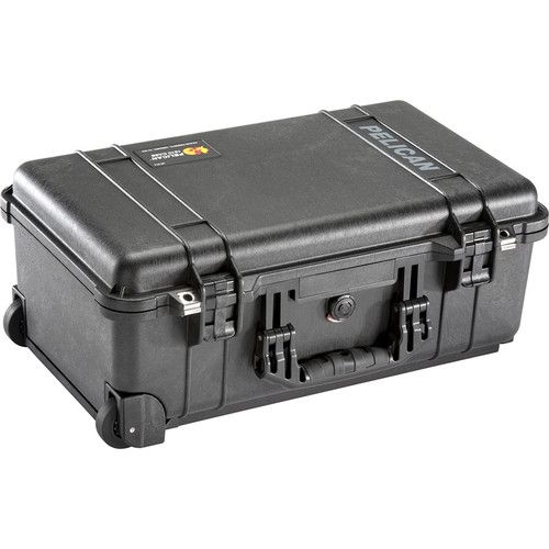  Pelican 1510SC Studio Case with Lid Organizer and Yellow Divider Set (Black)