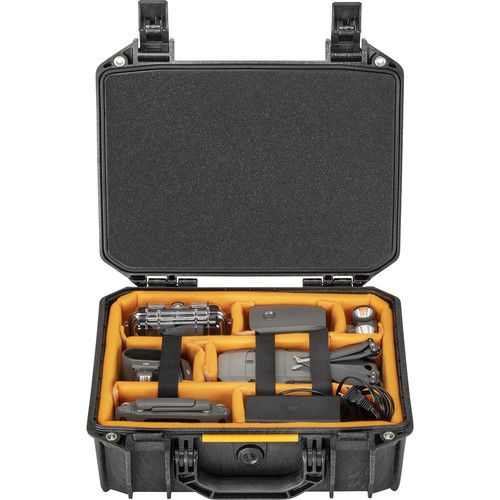  Pelican Vault V200 Case with Lid Foam and Dividers (Black, 12.7L)