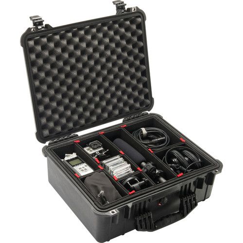  Pelican 1550TP Case with TrekPak Divider System (Black)