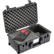 Pelican 1535AirTPF Wheeled Carry-On Hard Case with Hybrid TrekPak & Foam Insert (Black)