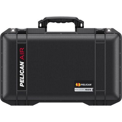  Pelican 1525AirWD Hard Carry Case with Padded Divider Insert (Black)