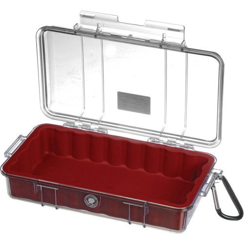  Pelican 1060 Clear Micro Case (Red)