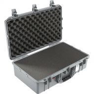 Pelican 1555AirWF Hard Carry Case with Foam Insert and Liner (Silver)