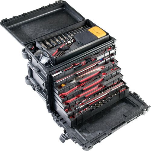  Pelican Wheeled Protector Mobile Tool Chest Case (Black)