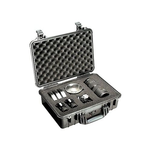  Pelican 1500 Camera Case With Foam (Orange)