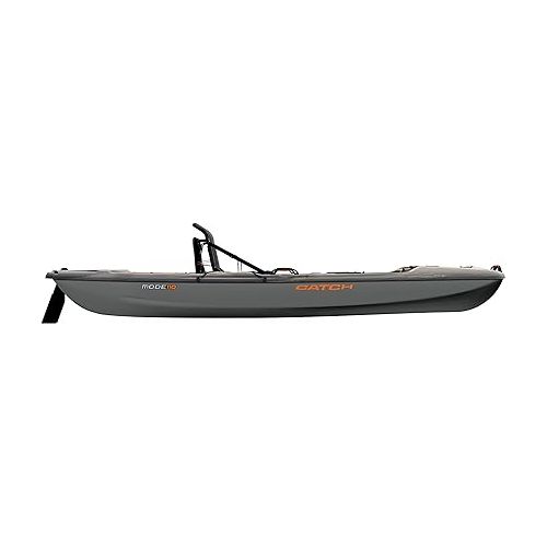  Pelican Catch Mode 110 Fishing Kayak - Premium Angler Kayak with Lawnchair seat, Granite - 10.5 Ft.