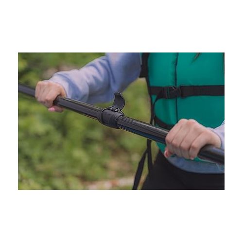  Pelican Symbiosa Kayak Paddle - Adjustable Fiberglass Shaft with Nylon Blades - Lightweight - 90.5in 240cm to 98.5in 250cm