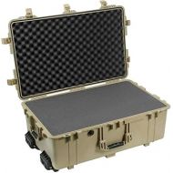 1650 Watertight Wheeled Hard Case with Foam Insert - Desert Tan