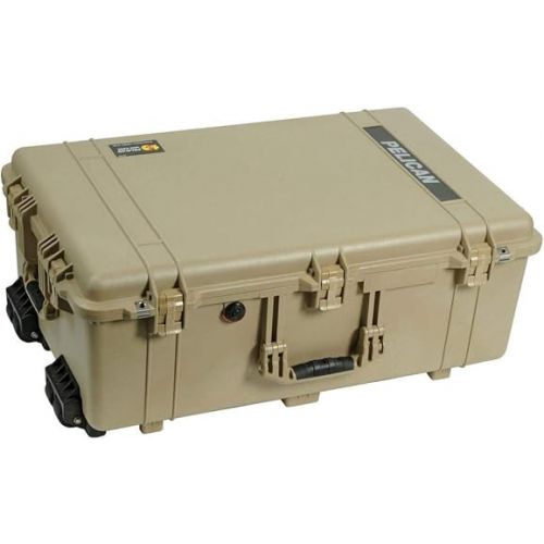  1650 Watertight Wheeled Hard Case with Foam Insert - Desert Tan