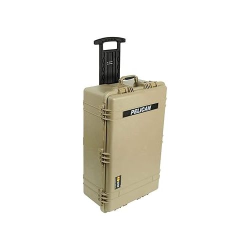  1650 Watertight Wheeled Hard Case with Foam Insert - Desert Tan