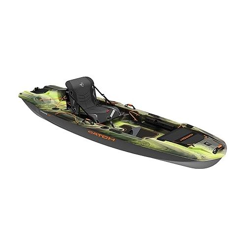  Pelican Catch Mode 110 Fishing Kayak - Premium Angler Kayak with Lawnchair seat - 10.5 Ft.