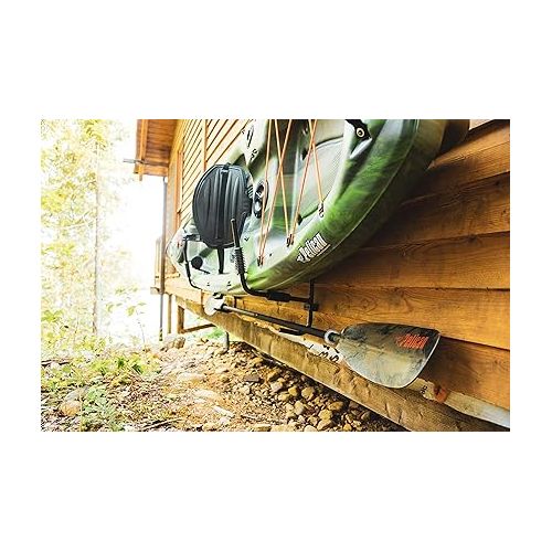  Pelican Wall Rack Kayak - Compact - Can Be Folded Back onto The Wall with The Swivel System - Strong and Durable - Up to 68kg (150 lb)