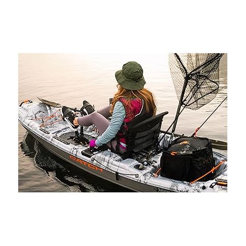  Pelican Catch HDII Premium Angler - Sit-On-Top Fishing Kayak - HyDryve Pedal System & Comfortable Ergocast seat