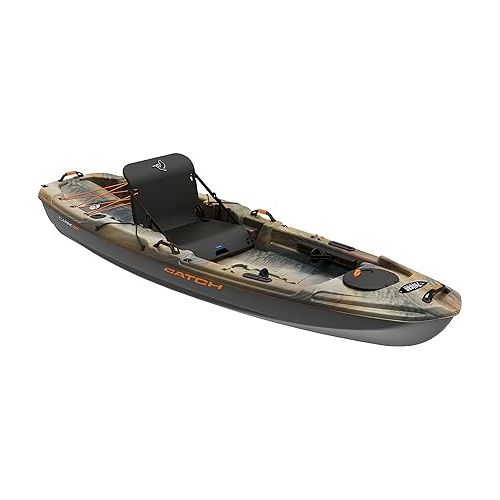  Pelican Catch Classic 100 Fishing Kayak - Angler Kayak with Lawnchair seat - 10 Ft.