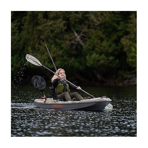  Pelican Catch Classic 100 Fishing Kayak - Angler Kayak with Lawnchair seat - 10 Ft.