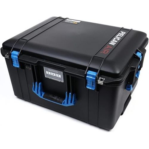  Pelican Black 1607 air case. Comes with Blue Handles & latches. Comes Empty with Wheels.