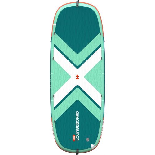  Pelican LoungeBoard Inflatable SUP - Recreational Stand Up Paddle Board - Yoga and Adventure Ready - Bag & Paddle Included - 9ft - Turquoise