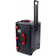 Pelican Color Case Black & Red Pelican 1637 Air case, Comes Empty and with Wheels.