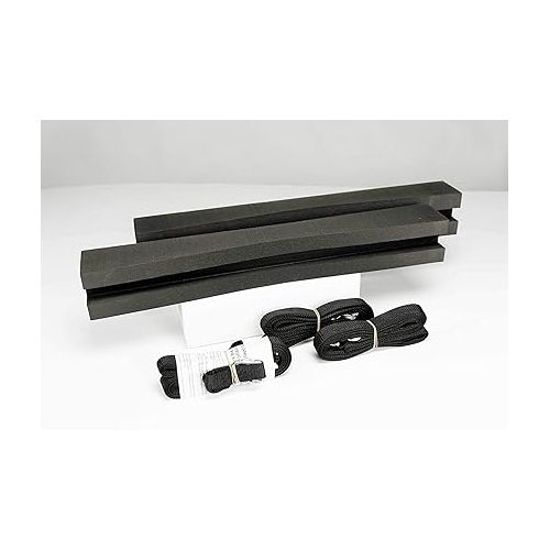  Pelican Boats - Universal Kayak & SUP Car-Top Roof Carrier Kit - PS0481-3 - Fits Vehicles - Heavy Duty & Safe