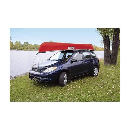  Pelican Boats - Universal Canoe Car-Top Roof Carrier Kit- PS0520-3 - Fits Vehicles - Heavy Duty & Safe, One Size, Charcoal/black