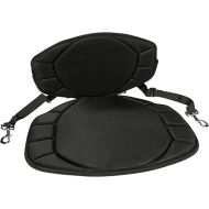 Pelican Boats - Sit-on-top Kayak or SUP Seat - PS0480-3 - Universal Fit Water Repellent Cushion with Back Support, Black