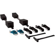 Pelican Adjustable Deluxe Foam Block Transport Roof Kayak Carrier Kit - Comes with Hood Trunk tie Down Loops and 6 tie Down Straps - Black/Turquoise