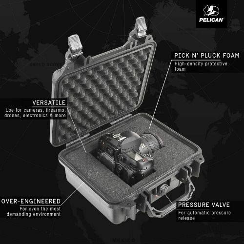  [아마존베스트]Pelican 1200 Case With Foam (Black)