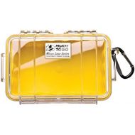 [아마존베스트]Pelican Products (Scuba) Waterproof Case | Pelican 1050 Micro Case - for iPhone, cell phone, GoPro, camera, and more(Yellow/Clear)