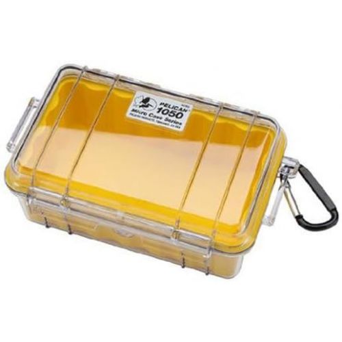  [아마존베스트]Pelican Products (Scuba) Waterproof Case | Pelican 1050 Micro Case - for iPhone, cell phone, GoPro, camera, and more(Yellow/Clear)
