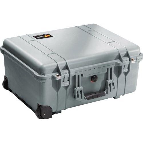  [아마존베스트]Pelican 1560 Camera Case With Foam (Silver)