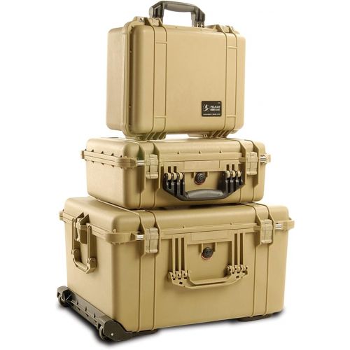  [아마존베스트]Pelican 1560 Camera Case With Foam (Desert Tan)